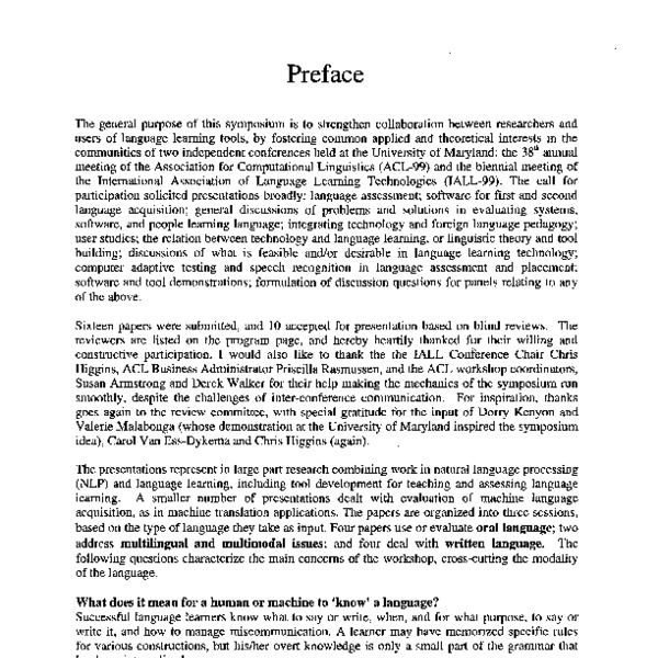 Preface - ACL Anthology